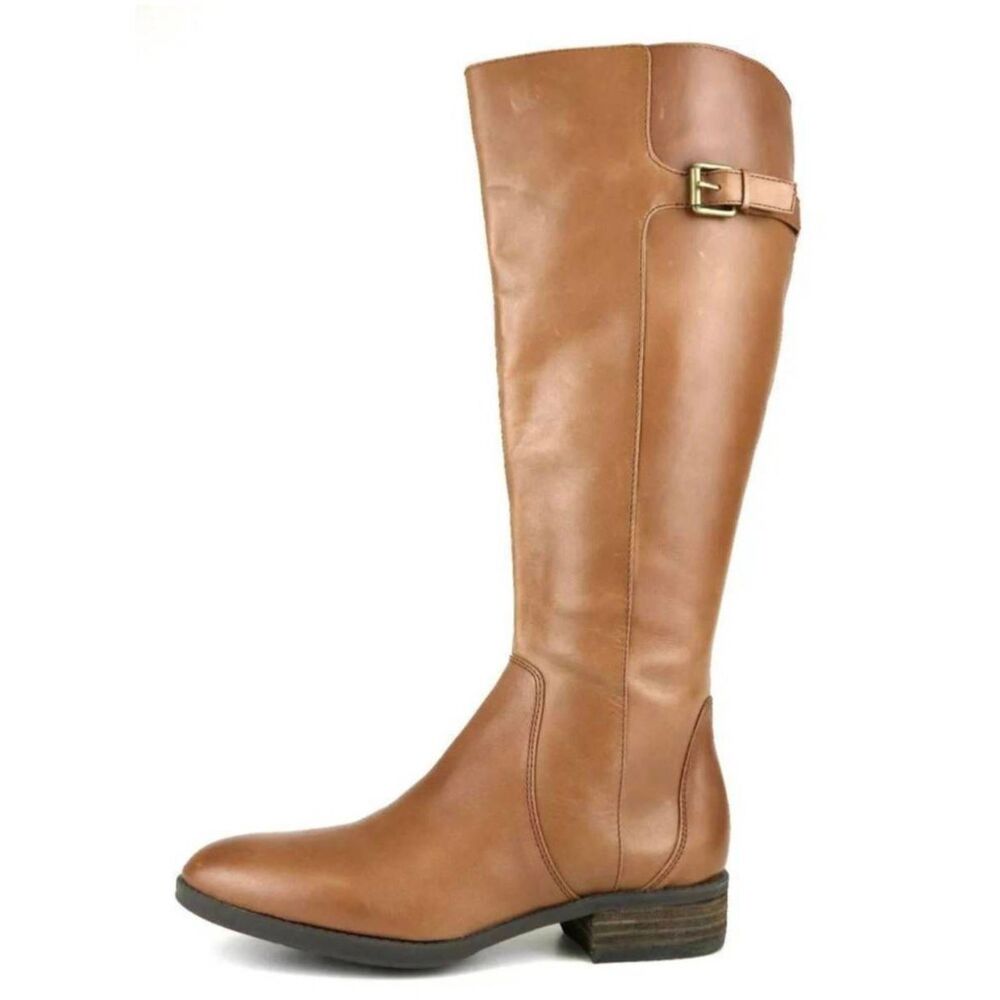 SAM EDELMAN Patton 2 Whiskey Leather Riding Boot Size 6.5M